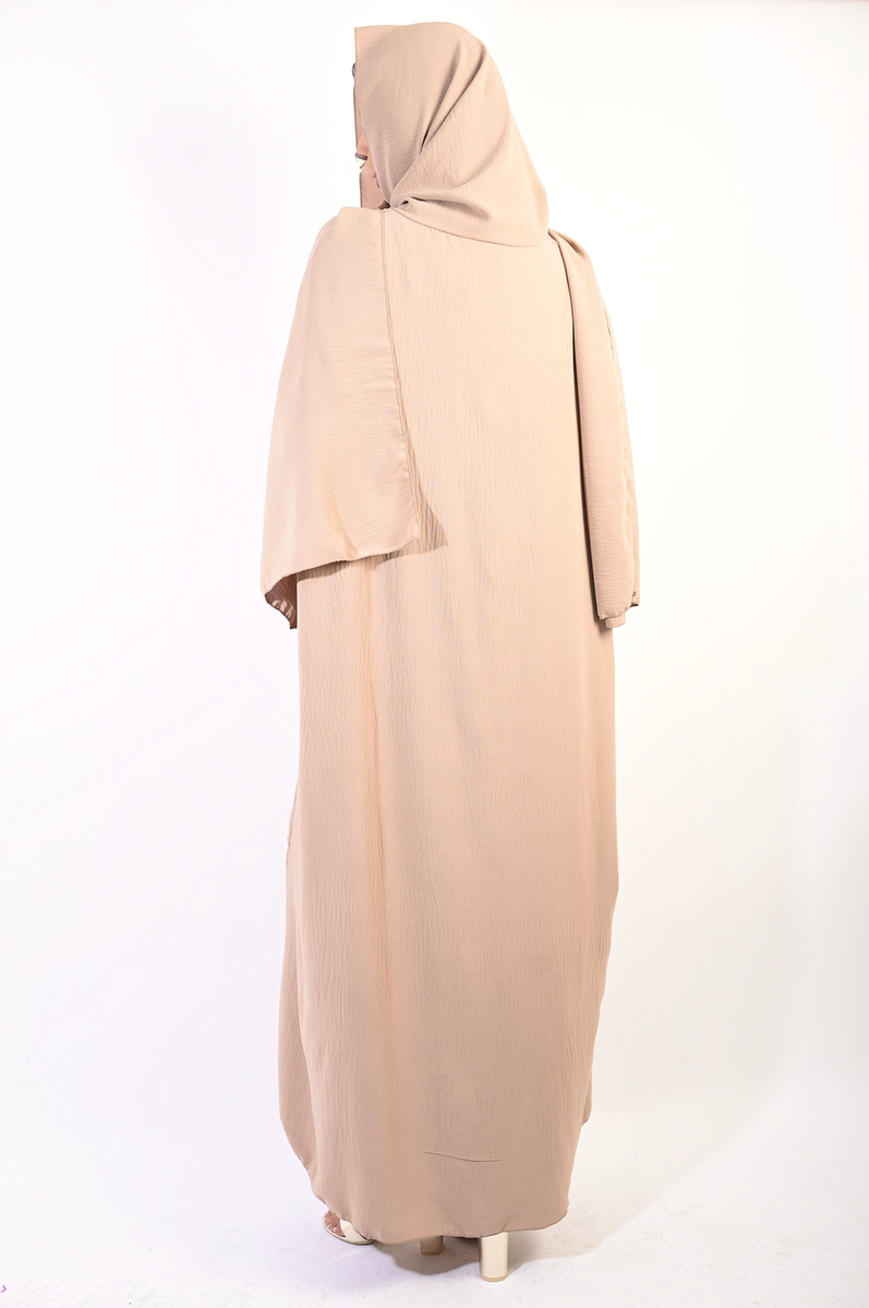 Long Sleeve Closed Abaya Maxi Dress