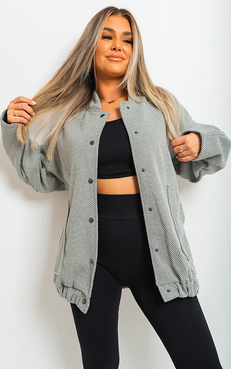 Oversized Chunky Bomber Jacket