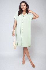 Button Front Shirt Dress