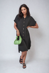 Button Front Shirt Dress